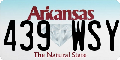 AR license plate 439WSY