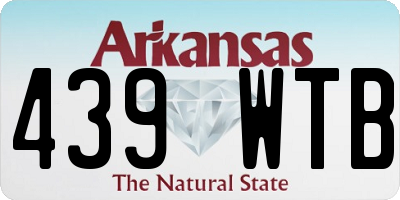 AR license plate 439WTB