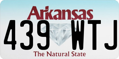 AR license plate 439WTJ