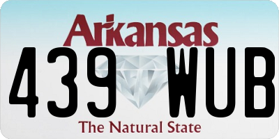 AR license plate 439WUB