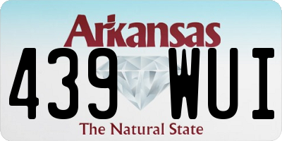 AR license plate 439WUI