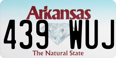 AR license plate 439WUJ