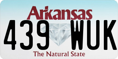 AR license plate 439WUK