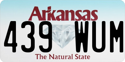 AR license plate 439WUM