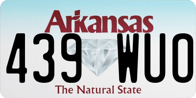 AR license plate 439WUO