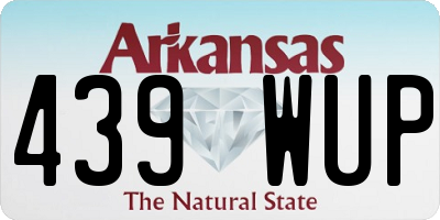 AR license plate 439WUP