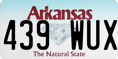 AR license plate 439WUX