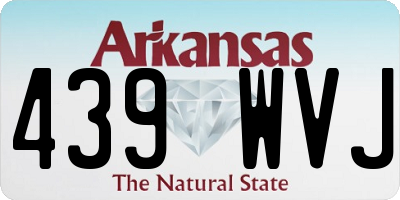 AR license plate 439WVJ