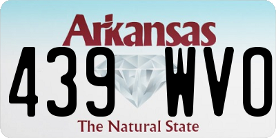 AR license plate 439WVO