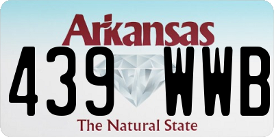 AR license plate 439WWB