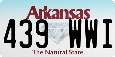 AR license plate 439WWI