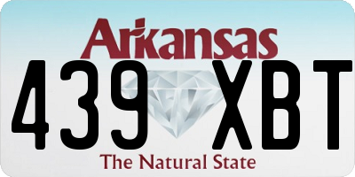 AR license plate 439XBT