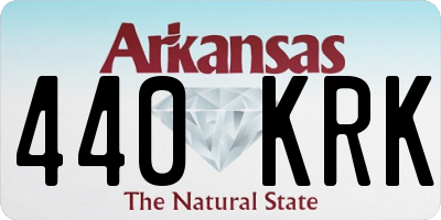 AR license plate 440KRK