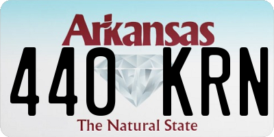 AR license plate 440KRN
