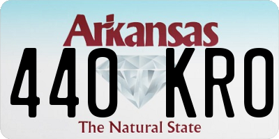 AR license plate 440KRO