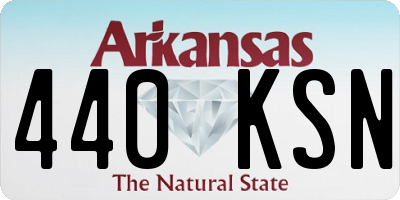 AR license plate 440KSN