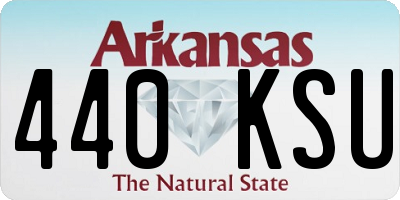 AR license plate 440KSU