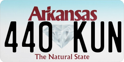 AR license plate 440KUN