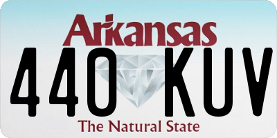 AR license plate 440KUV
