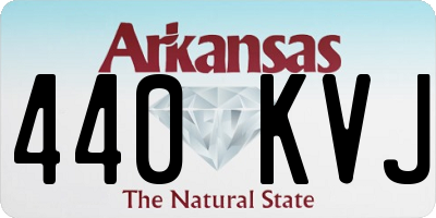 AR license plate 440KVJ