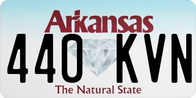 AR license plate 440KVN