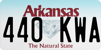 AR license plate 440KWA