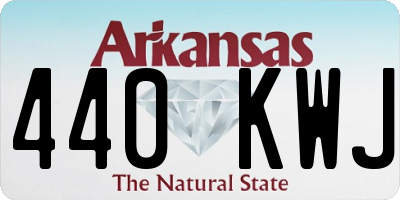 AR license plate 440KWJ