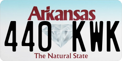 AR license plate 440KWK