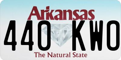 AR license plate 440KWO