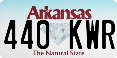 AR license plate 440KWR