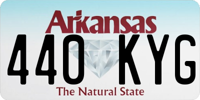 AR license plate 440KYG