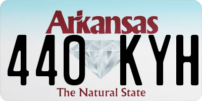 AR license plate 440KYH