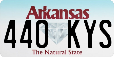 AR license plate 440KYS