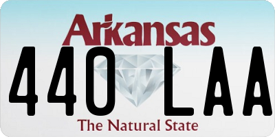 AR license plate 440LAA