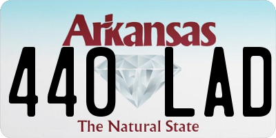 AR license plate 440LAD