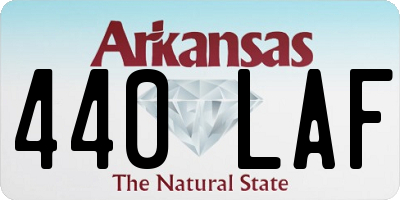 AR license plate 440LAF