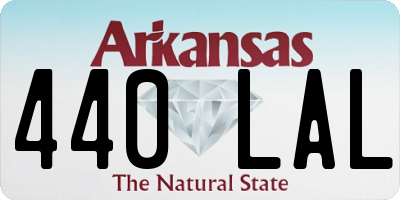 AR license plate 440LAL