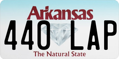 AR license plate 440LAP