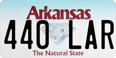 AR license plate 440LAR
