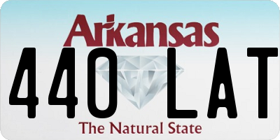 AR license plate 440LAT