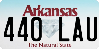 AR license plate 440LAU