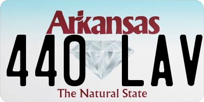 AR license plate 440LAV