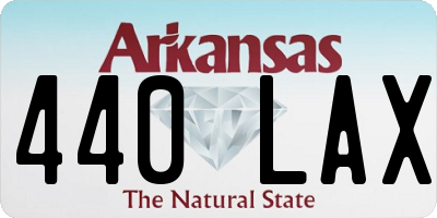 AR license plate 440LAX