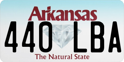 AR license plate 440LBA