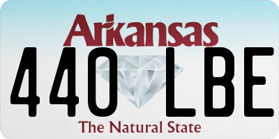 AR license plate 440LBE