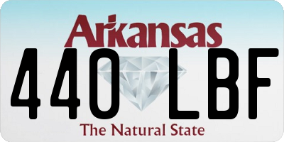 AR license plate 440LBF
