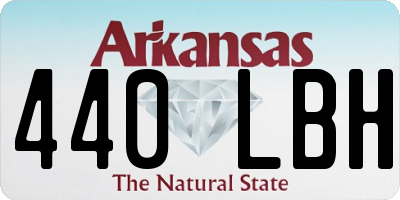 AR license plate 440LBH