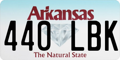 AR license plate 440LBK