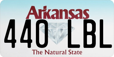 AR license plate 440LBL