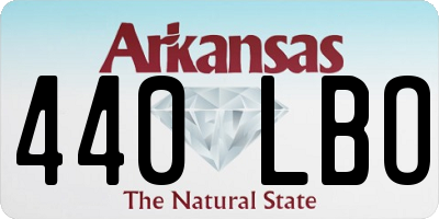 AR license plate 440LBO
